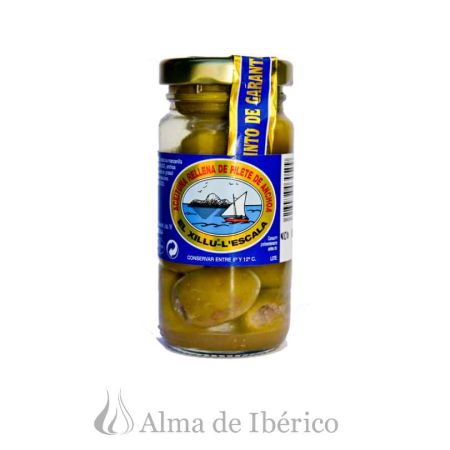 Aceituna Rellena de Filetes de Anchoa | Anxoves El Xillu