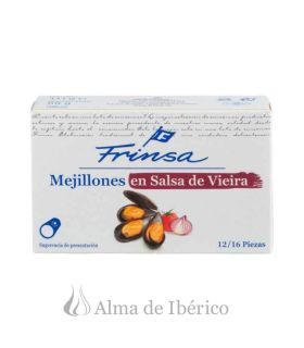Mejillones en Salsa de Vieiras 12/16 | Frinsa
