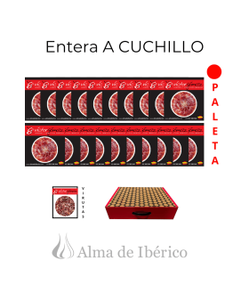 Paleta de Bellota entera a cuchillo