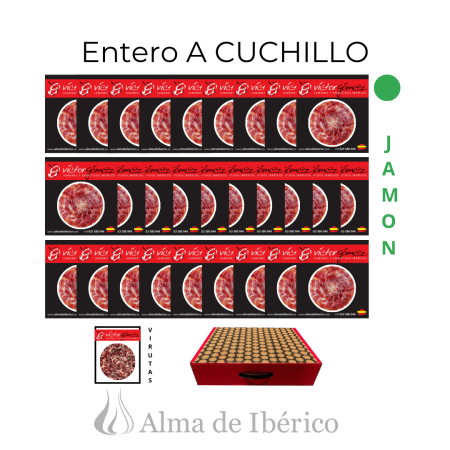 Paleta de Cebo de Campo entera a cuchillo