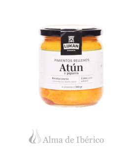 Pimientos rellenos de atún y piparra | Lukan Gourmet