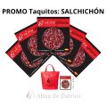 Promoción salchichón bellota ibérico loncheado. Regalo bolsa y taquitos