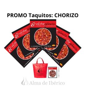 Promoción chorizo bellota ibérico loncheado Regalo taquitos y bolsa