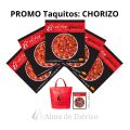 Promoción chorizo bellota ibérico loncheado Regalo taquitos y bolsa