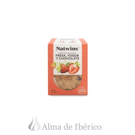 Galletas con avena, espelta, fresa, yogur y chocolate | Natwins