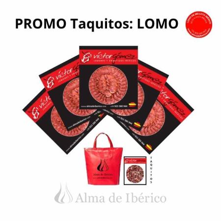 Promo Taquitos: Lomo de Bellota Ibérico 50-75-100% raza iberica loncheado