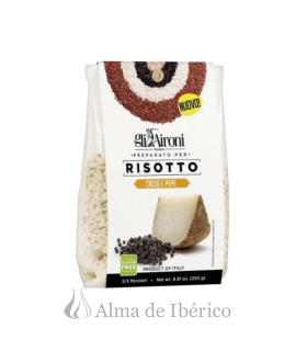 Risotto queso y pimienta