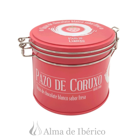 Onzas chocolate blanco con fresa| Pazo de Coruxo