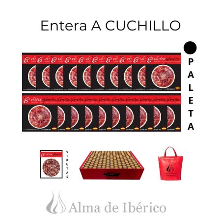 Paleta de Bellota 100% Ibérica A CUCHILLO entera
