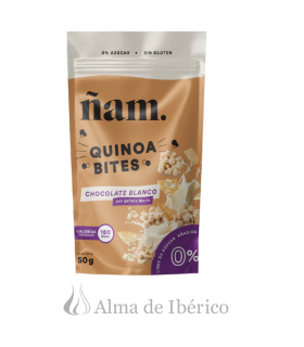 Snack de quinoa de chocolate blanco/galletas